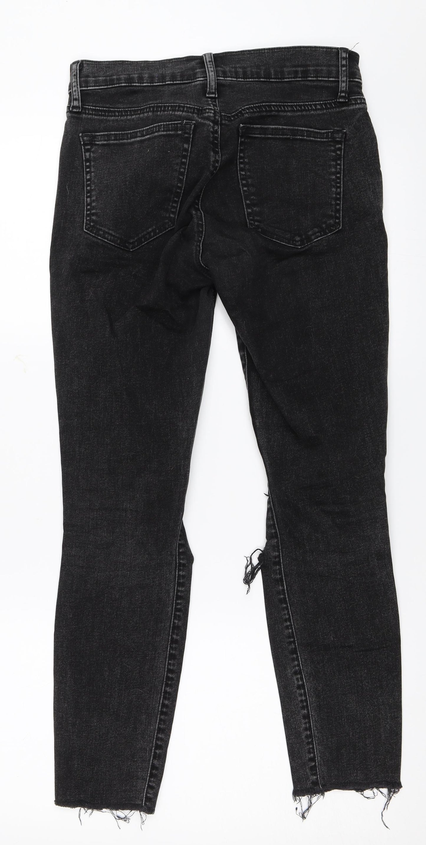 Gap Womens Black  Denim Skinny Jeans Size 26 in L26 in