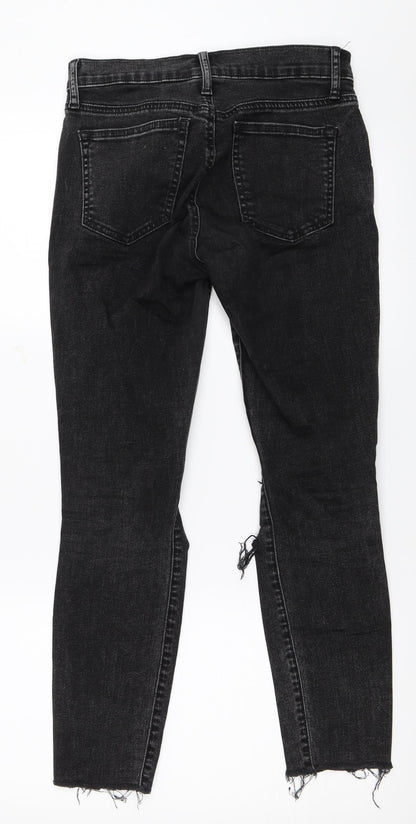 Gap Womens Black  Denim Skinny Jeans Size 26 in L26 in