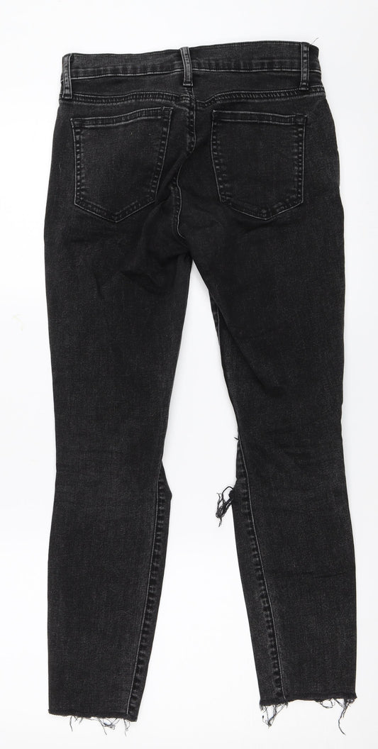 Gap Womens Black  Denim Skinny Jeans Size 26 in L26 in