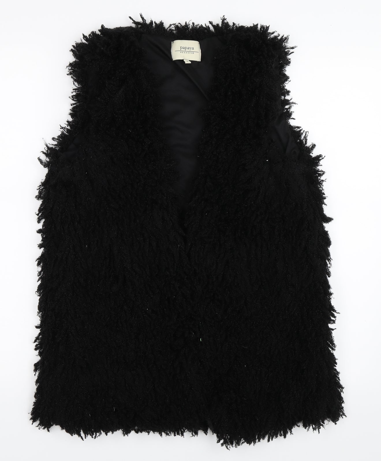Papaya Womens Black   Jacket Waistcoat Size S
