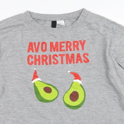 H&M Womens Grey   Pullover Sweatshirt Size XS  - christmas