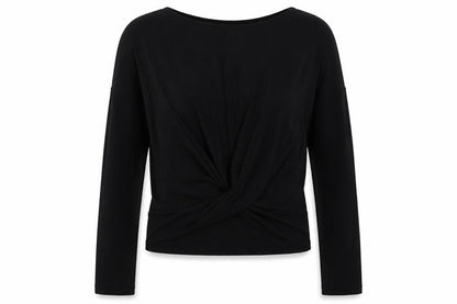 Womens UK Size 12 F&F Black Basic Blouse