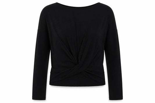 Womens UK Size 12 F&F Black Basic Blouse