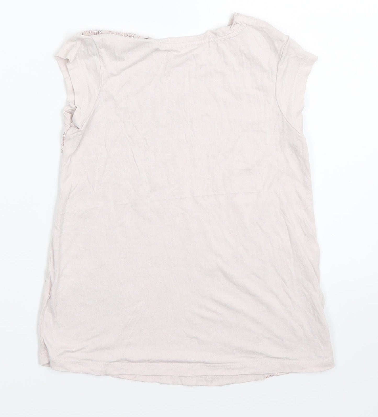 Marks and Spencer Girls Pink   Basic T-Shirt Size 5-6 Years