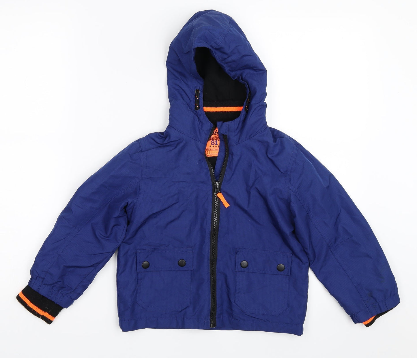 Primark Boys Blue   Basic Coat Coat Size 4XL