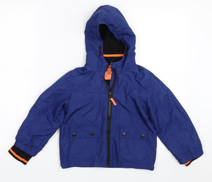 Primark Boys Blue   Basic Coat Coat Size 4XL