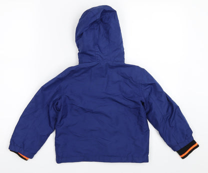 Primark Boys Blue   Basic Coat Coat Size 4XL
