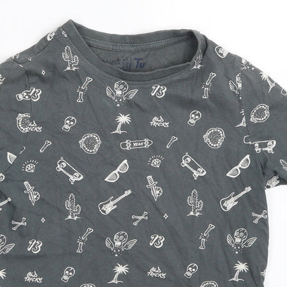 TU Boys Grey   Basic T-Shirt Size 6 Years