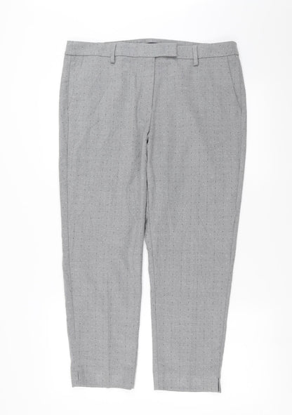 Womens UK Size 16 Marks and Spencer Slim Fit  Grey Trousers