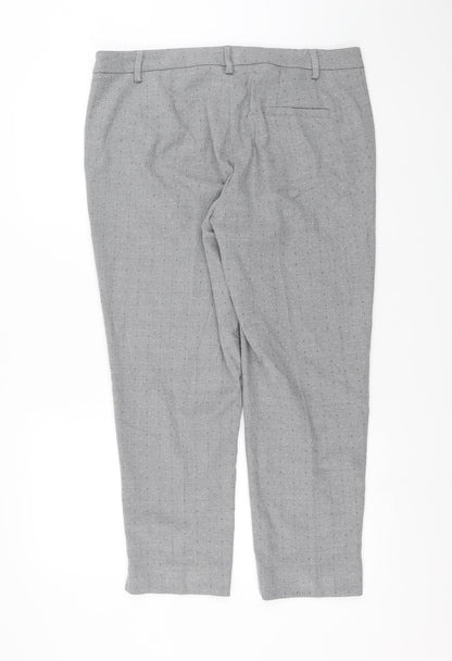 Womens UK Size 16 Marks and Spencer Slim Fit  Grey Trousers