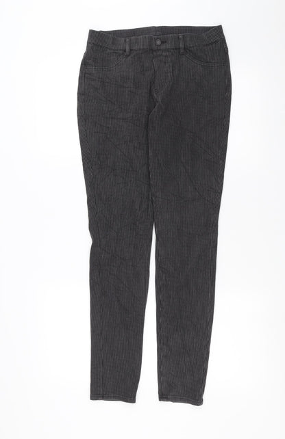 Womens UK Size 28 in Uniqlo Slim Fit  Black Trousers