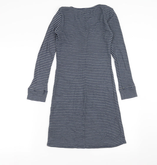 Hollister Womens Blue Striped  Jumper Dress  Size XS
