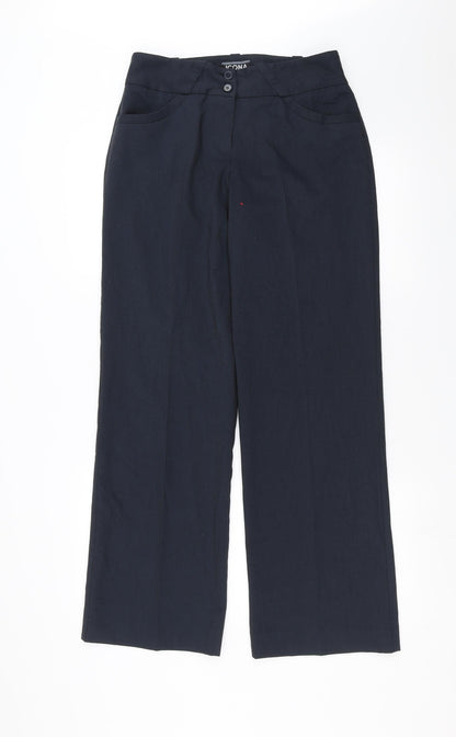 ICONA Womens Blue   Trousers  Size 12 L31 in