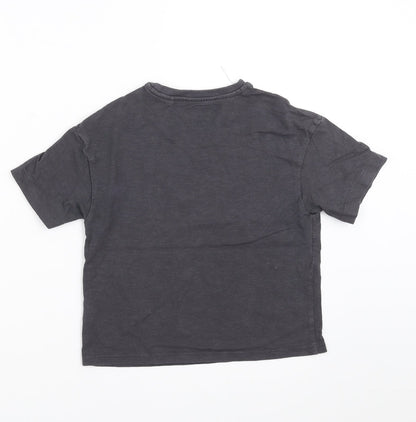 NEXT Girls Grey   Basic T-Shirt Size 6 Years  - mermaid off duty
