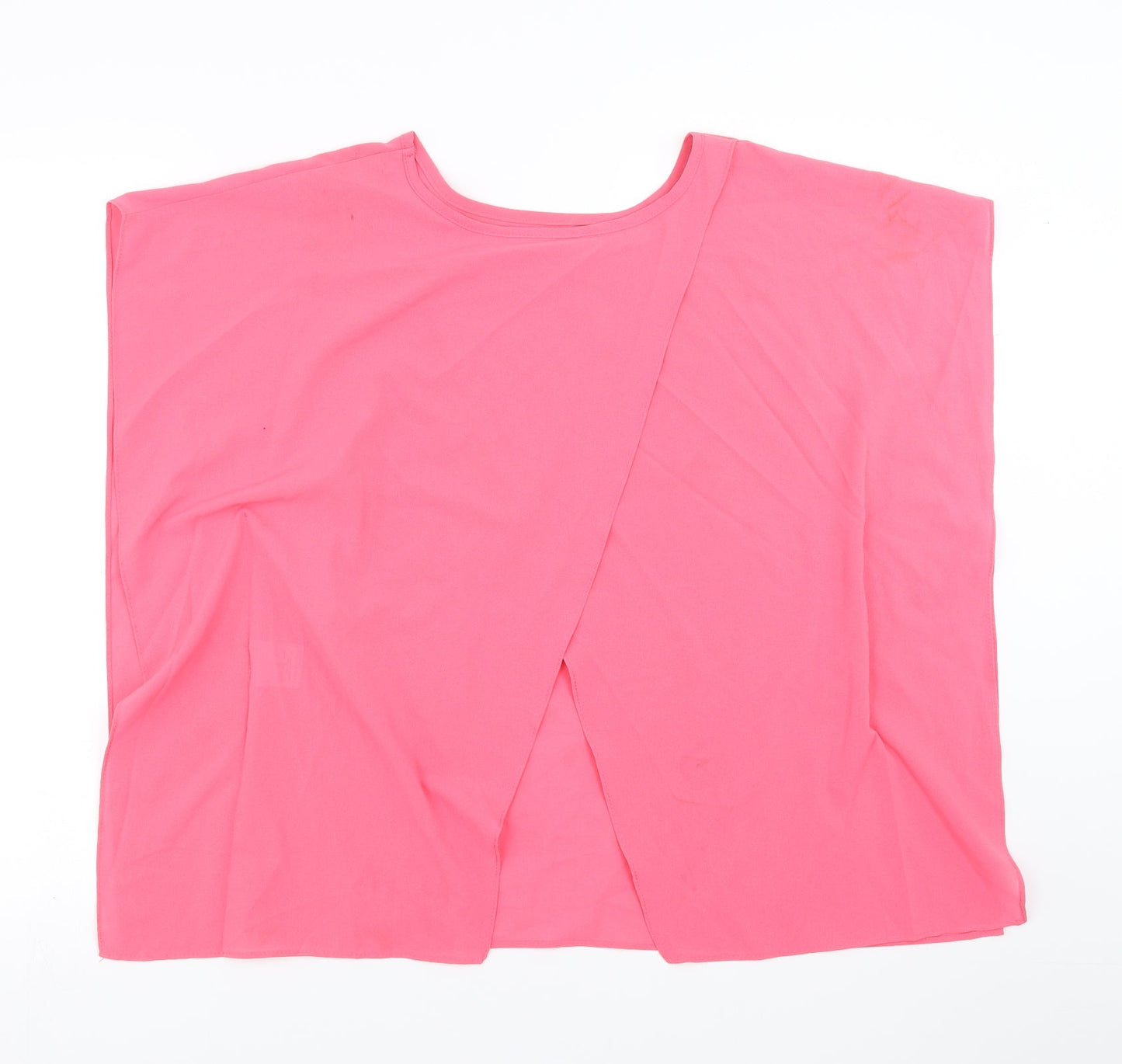 Womens UK Size 10 Internationale Pink Basic Blouse