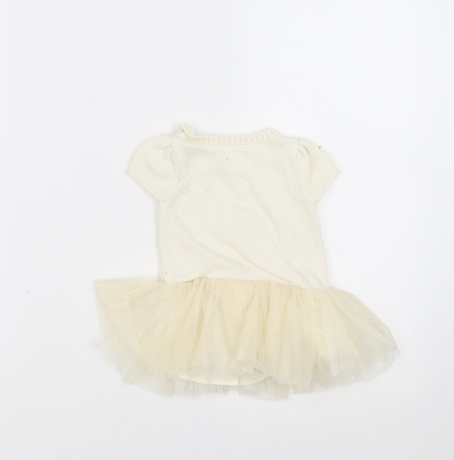 Gap Girls Ivory   Jumper Dress  Size 3-6 Months