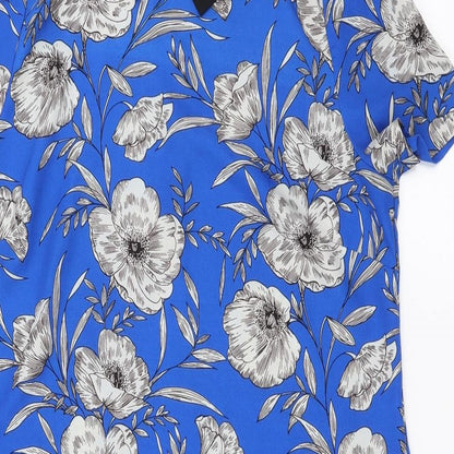 Primark Womens Blue Floral  Shift  Size 14