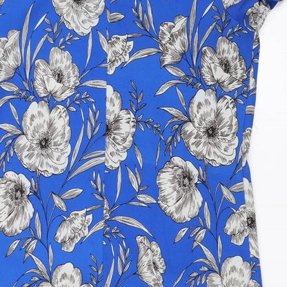 Primark Womens Blue Floral  Shift  Size 14