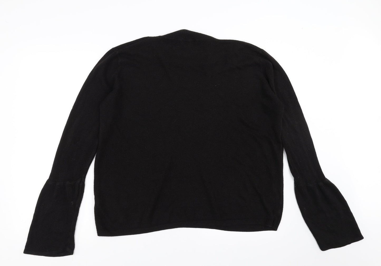 Papaya Womens Black   Pullover Jumper Size M  - Choker style neck