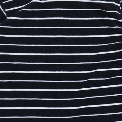 ISLE Womens Blue Striped Fleece Full Zip Jumper Size XL