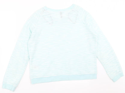 Womens UK Size M Divided by H&M Green Pullover Sweatshirt