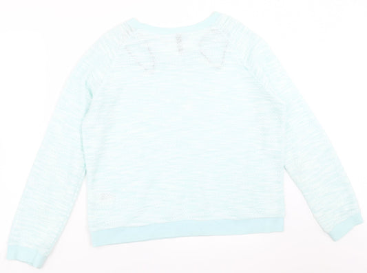 Womens UK Size M Divided by H&M Green Pullover Sweatshirt