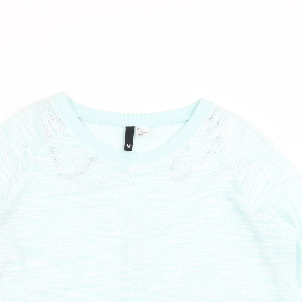 Womens UK Size M Divided by H&M Green Pullover Sweatshirt