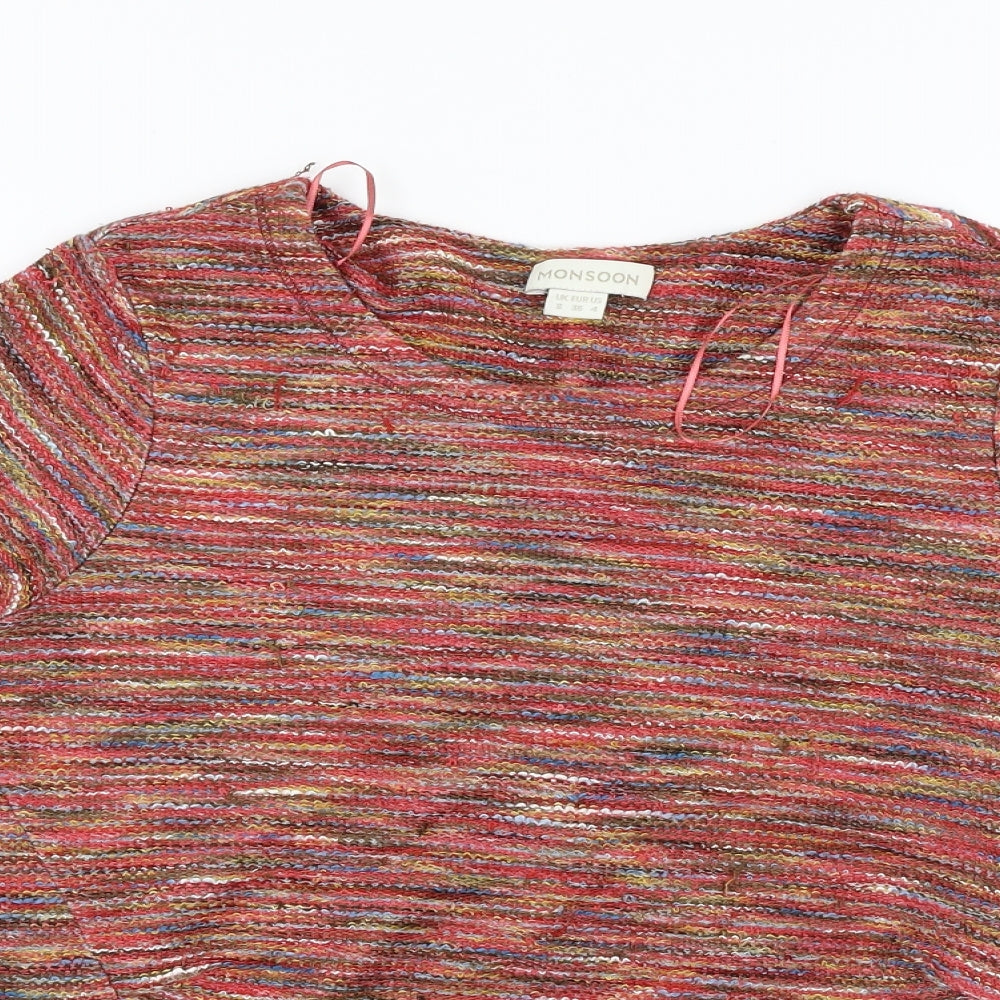 Monsoon  Womens Red   Pullover Jumper Size 8