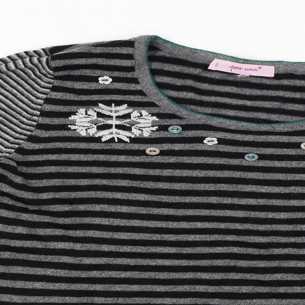 Per Una  Womens Black   Pullover Jumper Size 10