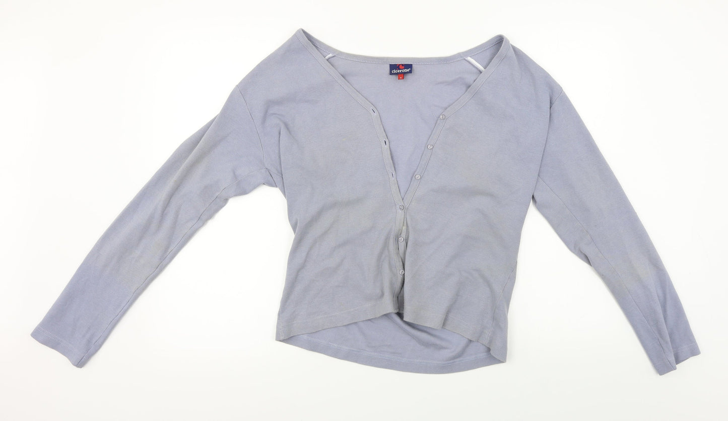 CICERONE  Womens Grey   Cardigan Jumper Size XL