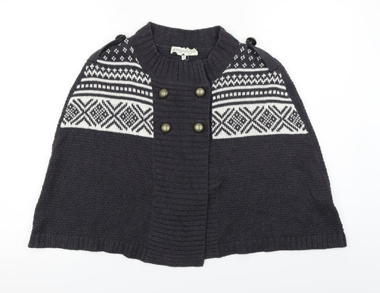 smudge  Womens Grey   Wrap Jumper Size L