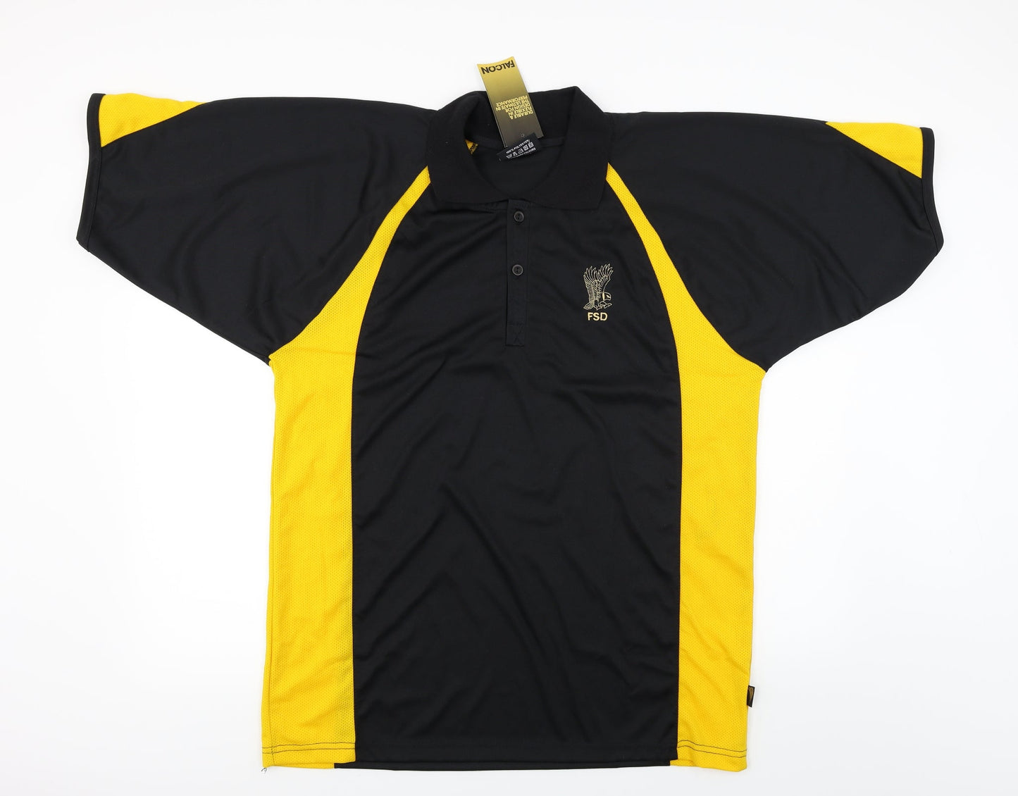 Falcon  Mens Black    Polo Size XL