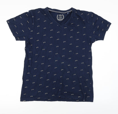 denim flower Womens Blue   Basic T-Shirt Size S