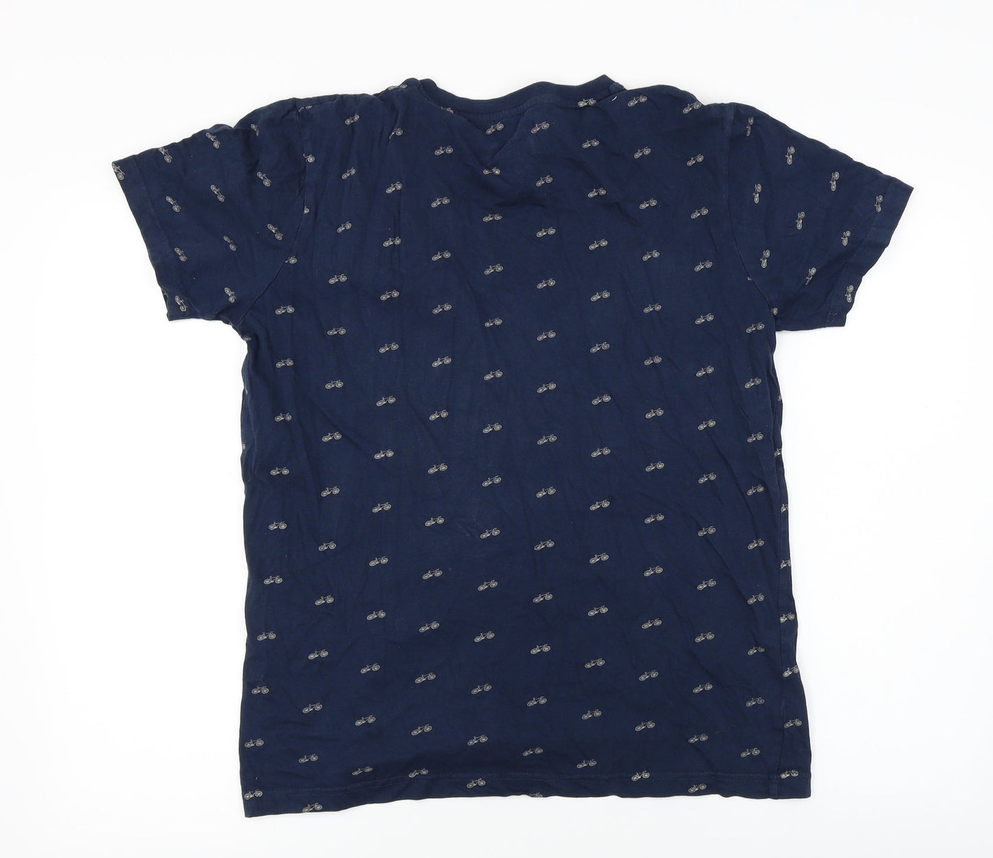 denim flower Womens Blue   Basic T-Shirt Size S