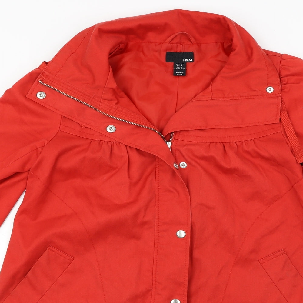Womens UK Size 4 H&M Red Jacket