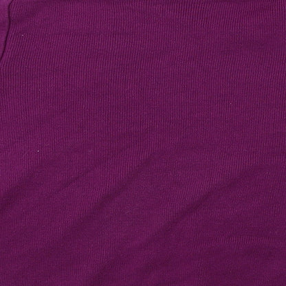 Skovhuus  Womens Purple Herringbone  Pullover Jumper Size 2XL