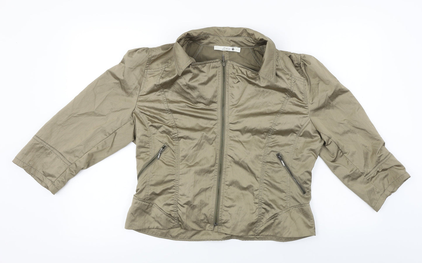 z.biz Womens Brown   Jacket Coat Size L