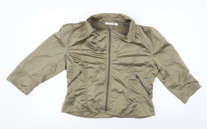 z.biz Womens Brown   Jacket Coat Size L