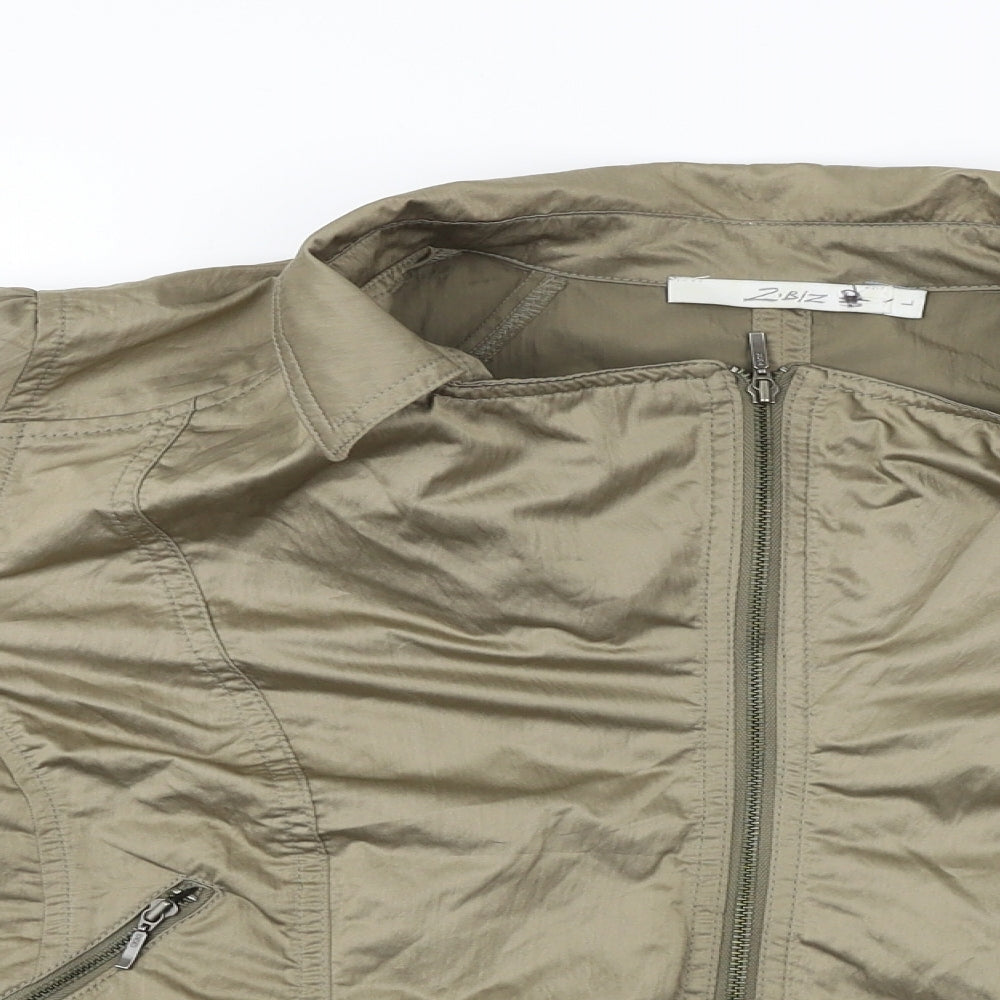 z.biz Womens Brown   Jacket Coat Size L