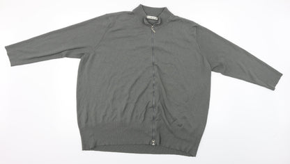 simply Mens Grey   Full Zip Jumper Size L