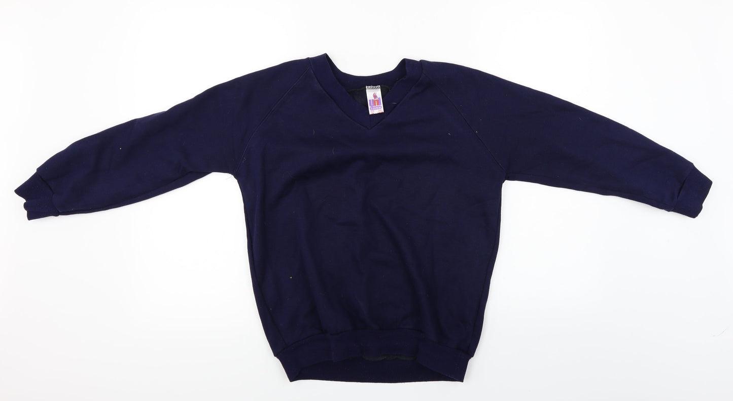 Uni form Boys Blue   Pullover Jumper Size 13-14 Years