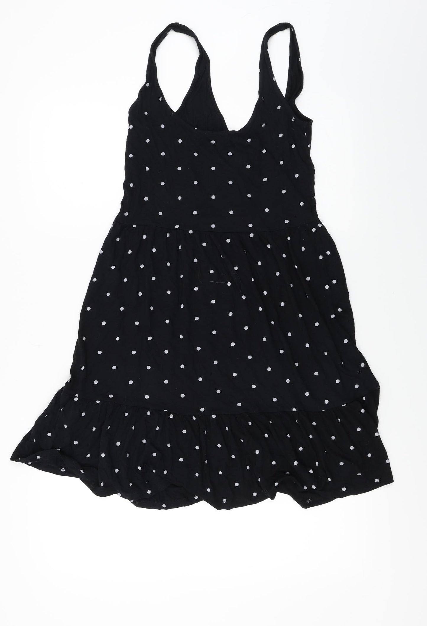 Womens UK Size M Pieces Black Basic Blouse