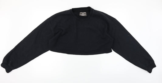 PRETTYLITTLETHING Womens Black   Pullover Jumper Size M