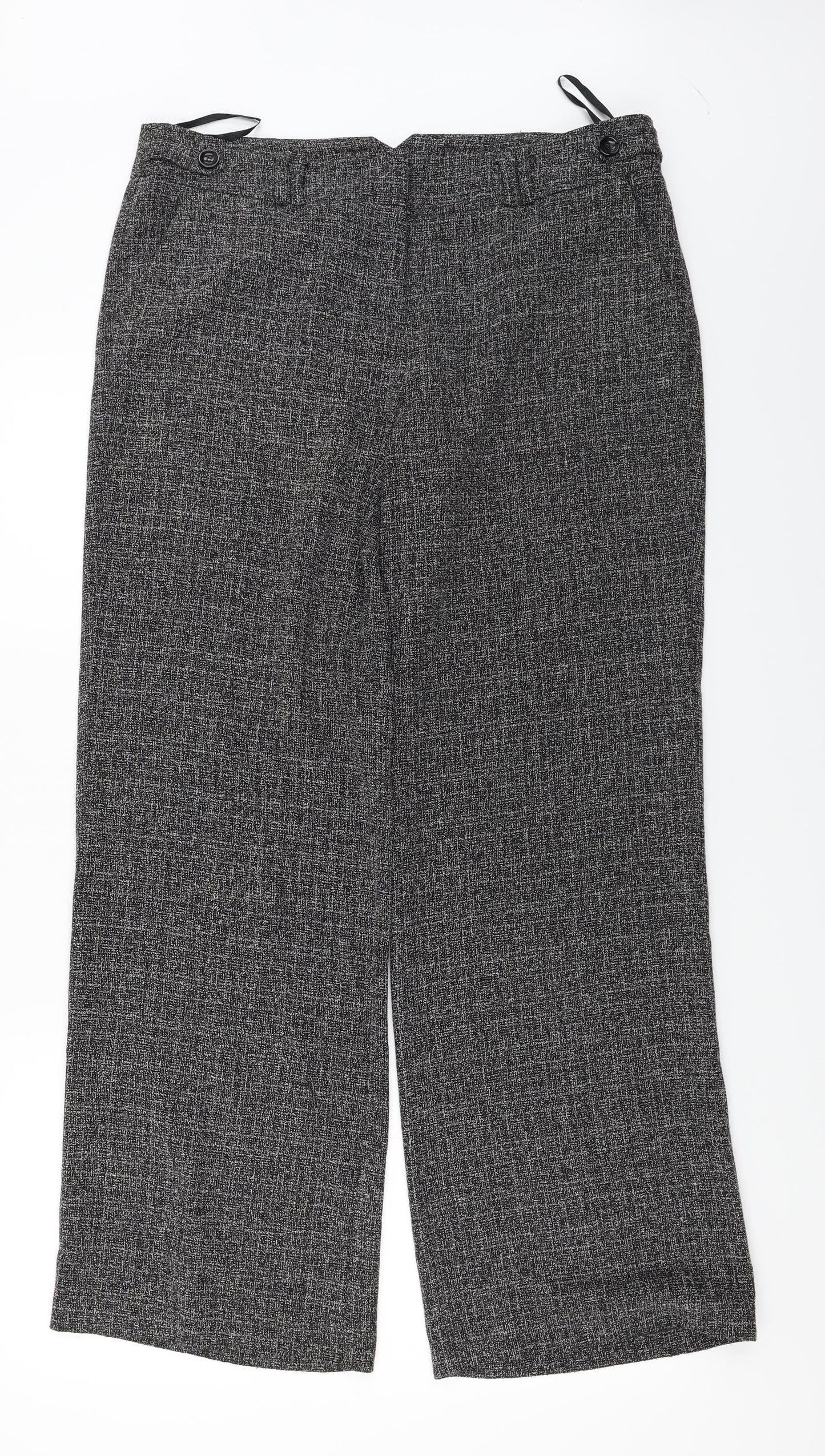 Womens UK Size 14 EDITIONS Regular Fit  Grey Trousers