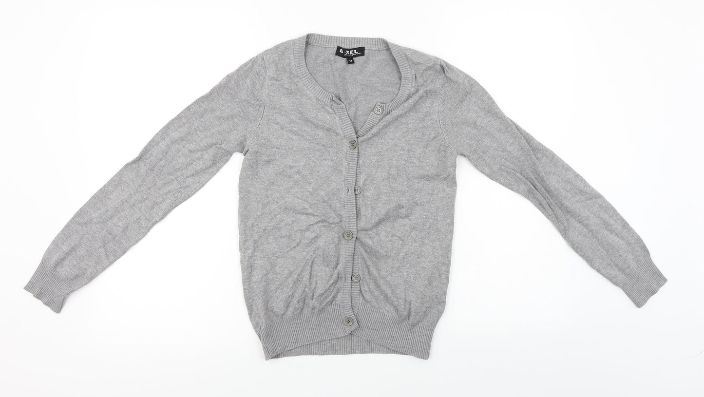 d-xel  Womens Grey   Cardigan Jumper Size 12