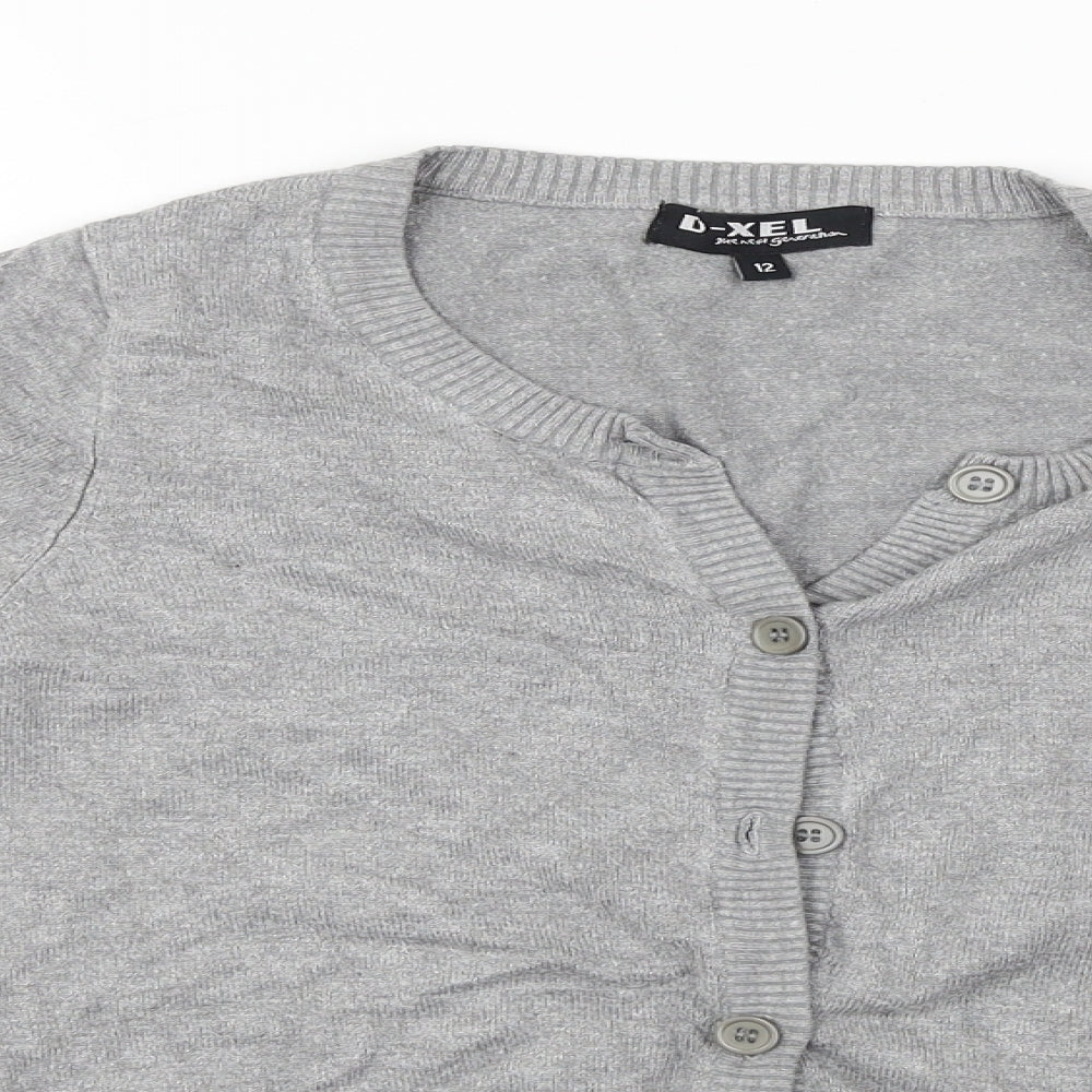 d-xel  Womens Grey   Cardigan Jumper Size 12