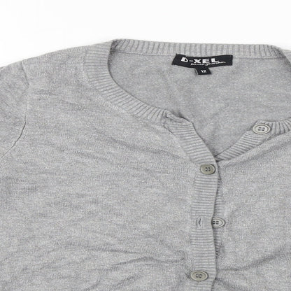 d-xel  Womens Grey   Cardigan Jumper Size 12