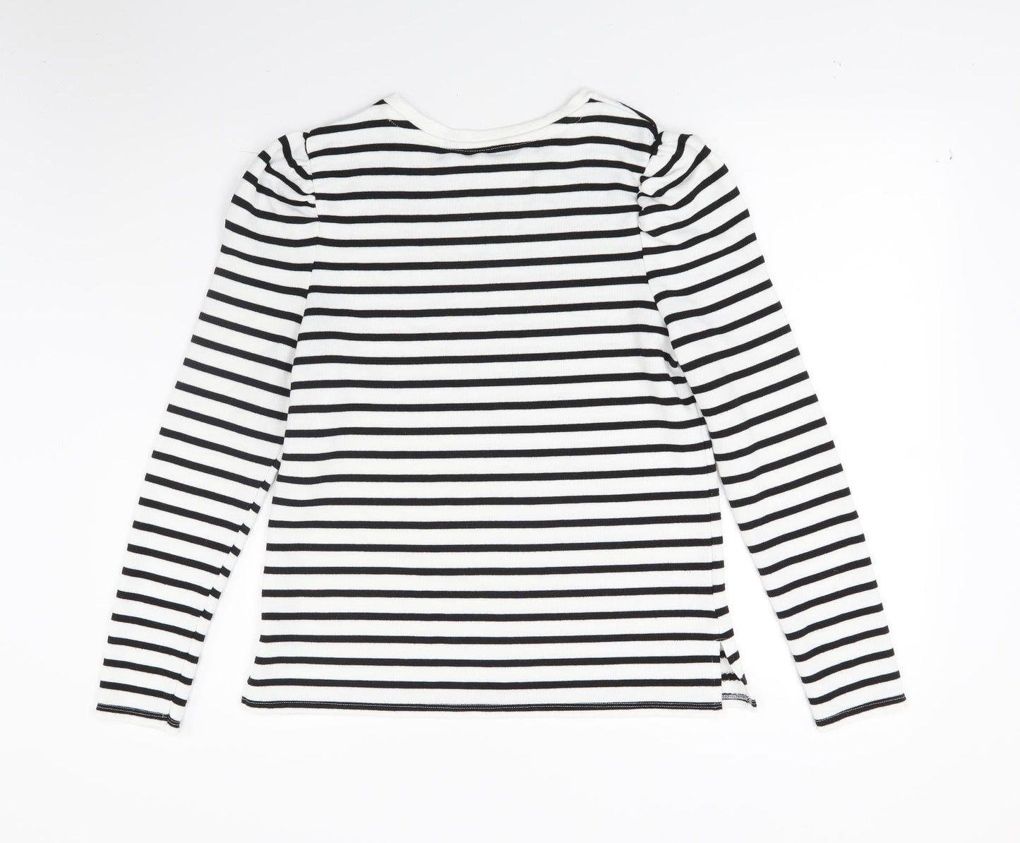 Primark Womens White Striped  Pullover Jumper Size M
