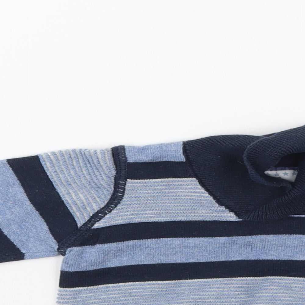 Earlydays Boys Blue Striped  Pullover Jumper Size 3-6 Months