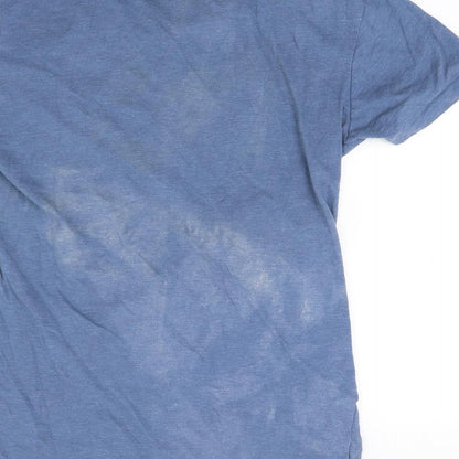 Ceader wood state Womens Blue   Basic T-Shirt Size XS  - Colorado
